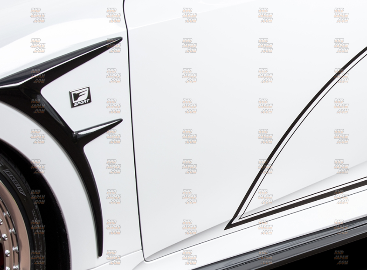 Rowen World Platinum Front Fender Extension FRP - Lexus IS F-Sport Kouki Model / After Minor Change